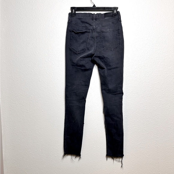 Madewell 9” Mid Rise Skinny Black/Gray Jeans Size25 - Picture 3 of 14